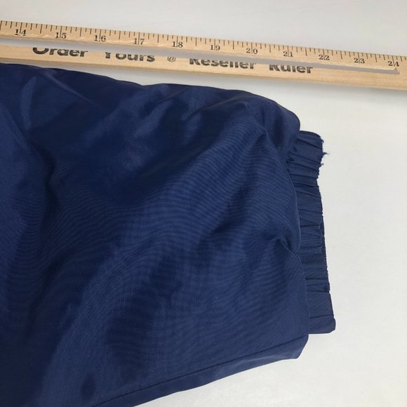 Vintage Nike Jacket Men's Large Blue & Black Half Zip Pull Over Puffer Pockets - Picture 11 of 15